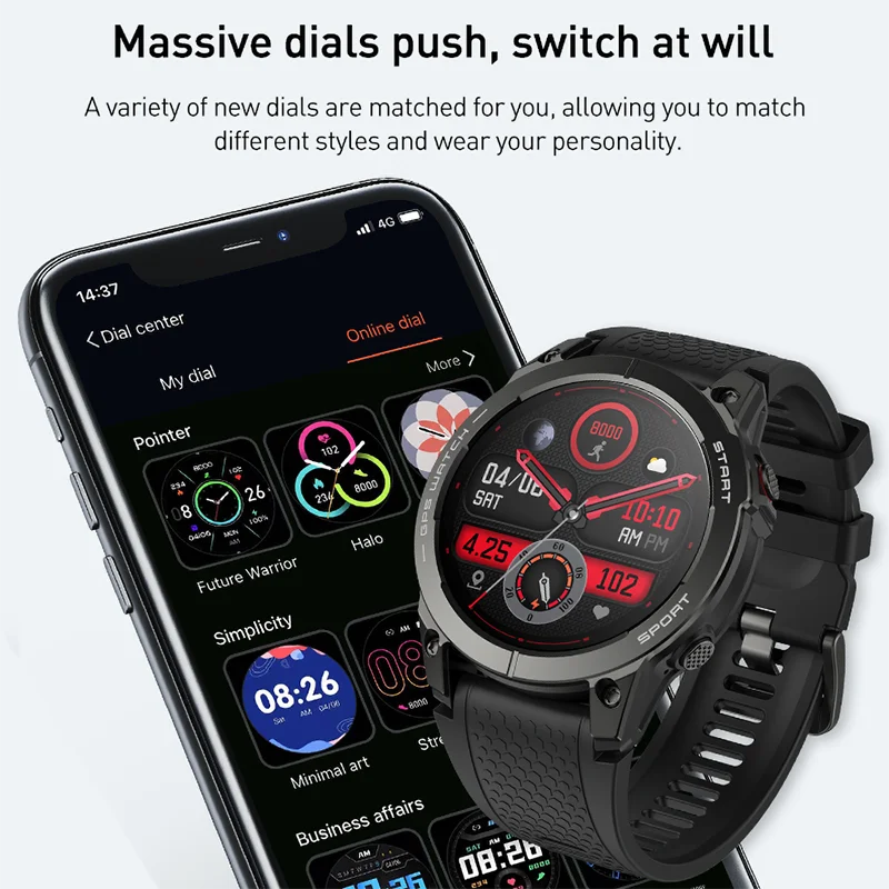 2024 New GPS Outdoor Professional Sports Smart Watch Men Women Heart Rate Bluetooth Calling 100+ Sports Modes Smartwatch - Image 4