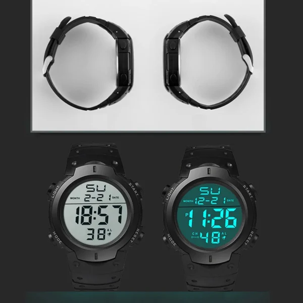Men Sport LED Watches Top Brand Men Digital Clock Multi-Functional Rubber Man Fitnes Athlete Timekeeping Electronic Watch Reloj - Image 6