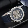 LONGLUX automatic watch sport style wholesale mechanical wristwatches fashion hollow leather mens watch men gift - Image 3