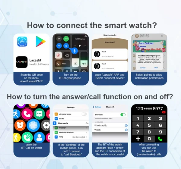 H9 Smart Watch Men Women Sport Fitness Tracker 2.01" HD Scree Bluetooth Call Smartwatch Wristwatch for All Smartphones - Image 6