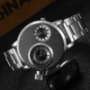V6 Super Speed Watch Men Sports Watches Full Steel Double Time Zone Quartz Wristwatches Male Clock Reloj Hombre Dropshipping - Image 3