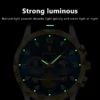 POEDAGAR Luxury Man Wristwatch Waterproof Luminous Chronograph Watch for Men Stainless Steel Men's Quartz Watches reloj hombre - Image 3