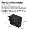65W 6 Ports USB Charger Fast Charging QC3.0 Travel Charger For iPhone 14 Samsung Xiaomi Mobile Phone Adapter EU KR US UK Plug - Image 5