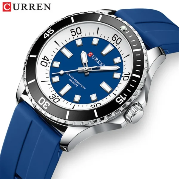 Curren 8448 Male reloj hombre lujo alta gama quartz Wristwatch Sport Waterproof Simple Men's Watch Luminous часы мужские - Image 2