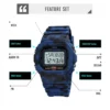 SKMEI 1628 Fashion Retro Male Watches reloj hombre Multifunctional Digital Sport Watch Men 2 Time Count Down Mens Wristwatches - Image 5