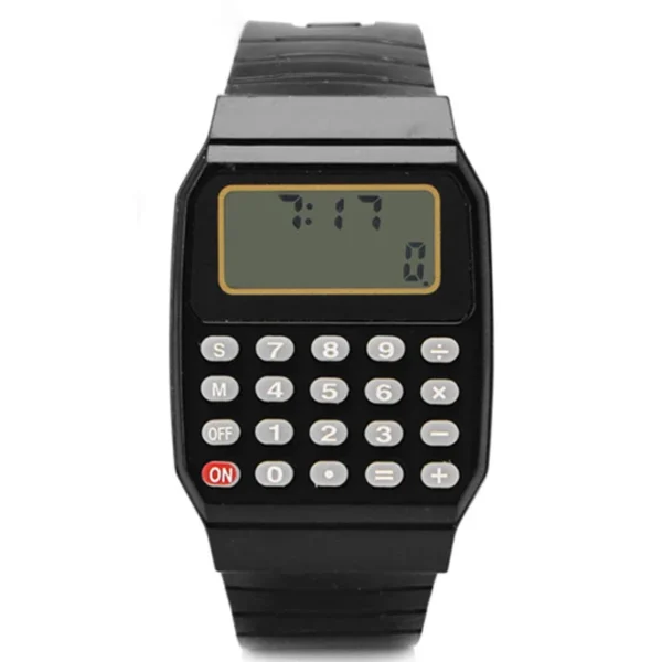 Fashion Men Watches Men Led Digital Watches Silicone Electronic Wristwatches Calculator Watches montre enfants reloj infantil - Image 2