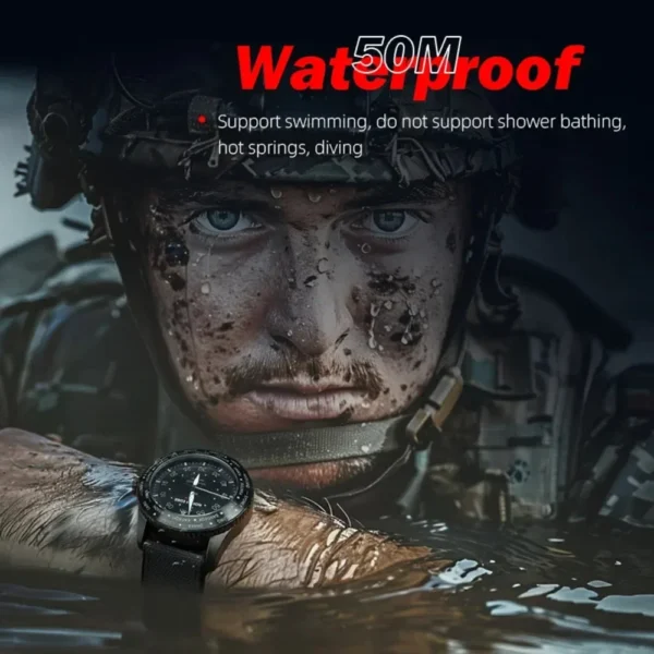 NORTH EDGE Watches for Men MACH 2024 New Desgin Solar Powered Watch Dual Time Zone Waterproof TPR Nylon Strap Pilot Mens Watch - Image 5