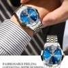 NIBOSI Luxury Watch for Man Rhombus Mirror Mens Watches Automatic Date Week Waterproof Luminous Wristwatch Relogio Masculino - Image 6