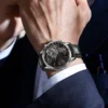 2023 New Fashion Tiger Watch WOKAI Men Wristwatches Casual Leather Band Quartz Watches Men Cheap Price Dropshipping Montre Homme - Image 4