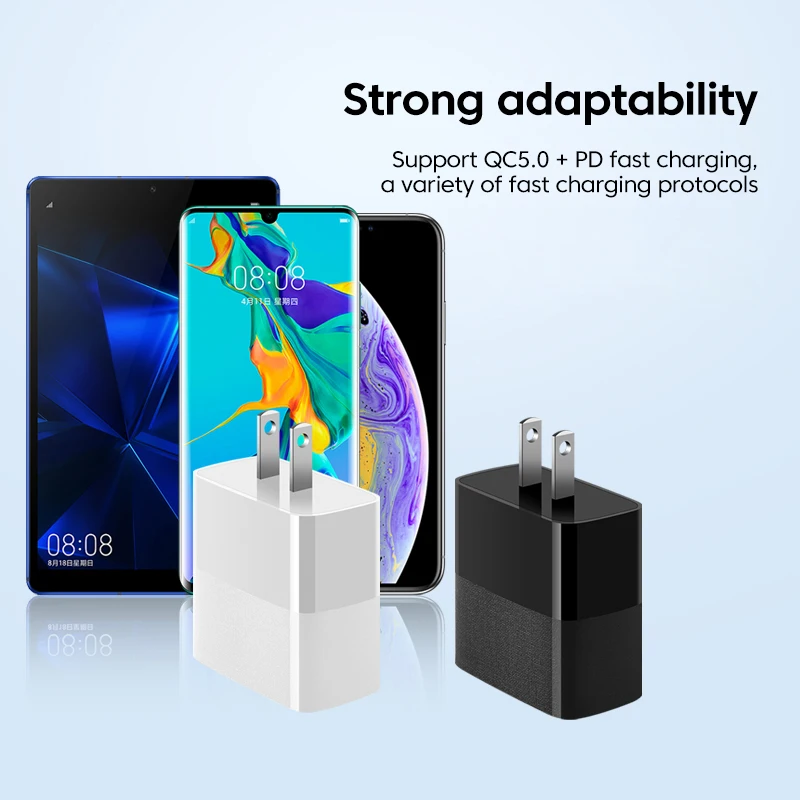 Elough 100W Fast Charging USB LED Charger PD Quick Charge 5.0 USB Type C Charger Adapter For iPhone Max Samsung Xiaomi Huawei - Image 3
