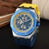 UTHAI CQ236 New popular high-end multifunctional six needle silicone sports quartz watch for men - Image 4