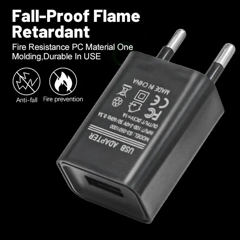 Universal 5V1A European Standard USB Charging Plug Mobile Phone Charger for IPhone IPad Samsung Xiaomi Google Wall Power Adapter - Image 3