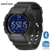 Men's Watch Military Water Resistant 100M NORTH EDGE Sport Watch Army Led Digital Wrist Stopwatches For Male For IOS Android