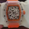 UTHAI Watch For Men Trendy Sports Fully Automatic Quartz Wristwatch Original Hollow Waterproof For Male Fashion Clock Watches - Image 4