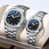 Classic Steel Band Watch Night Glow Waterproof Quartz Business Calendar for Men and Women Couple Watch Renoj Hombre Gift