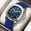 NIBOSI Luxury Man Wristwatch Waterproof Luminous Chronograph Watch for Man Men Square Silicone Quartz Watches Relogio Masculino