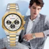 CURREN Watches for Mans Fashion Sports Waterproof Chronograph Octagonal Design Quartz luminous Wristwatches with Auto Date - Image 2