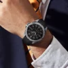 SAPPHERO Luxury Watches for Men 50M Waterproof Silicone Strap Stainless Steel Quartz Clock Sport Casual Wristwatch - Image 5