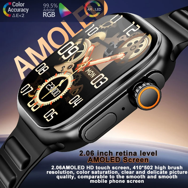 Quad-Core CPU Android Smart Watch Sports GPS Bracelet HD Dual Camera SIM Card WIFI Wireless Fast Internet Access NFC Smartwatch - Image 6