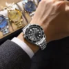 OPK Men's Watches Classic Fashion Pilot Style Original Quartz Watch for Man Waterproof Luminous Stainless Steel Date - Image 4