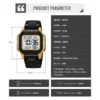 SKMEI 2264 5Bar Waterproof Alarm Reloj Hombre Digital Sports Back Light Stopwatch Watches Casual Countdown Wristwatch for Mens - Image 6