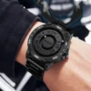 DOM 1726 Original New Design Magnetic Ball Concept Men's Fashion Cool Trend Minimalist Waterproof Stainless Steel Quartz Watch - Image 4