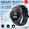 New Outdoor GPS Bluetooth Call Music Player 3ATM Waterproof Fitness Sports Watch 1.43-inch AMOLED HD Round Screen Smart Watch