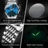 OLEVS 2925 Mens Watch Original Brand Quartz Wristwatch Waterproof Luminous Watches For Men Automatic DateThree Small Dial Reloj - Image 5