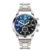 Dazzling colour blue glass three eyes steel belt watch men quartz watches gifts men's watches wholesale - Image 2