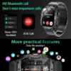 New Rugged Military Black Smart Watch Men For Xiaomi Android Ios 3ATM Waterproof Sport Fitness Ai Voice Smartwatch Outdoor 2024 - Image 5