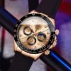OLEVS Luxury Brand Watches for Men Original Silicone Strap Chronograph Men's Watches Waterproof Fashion Classic Man Quartz Watch - Image 4