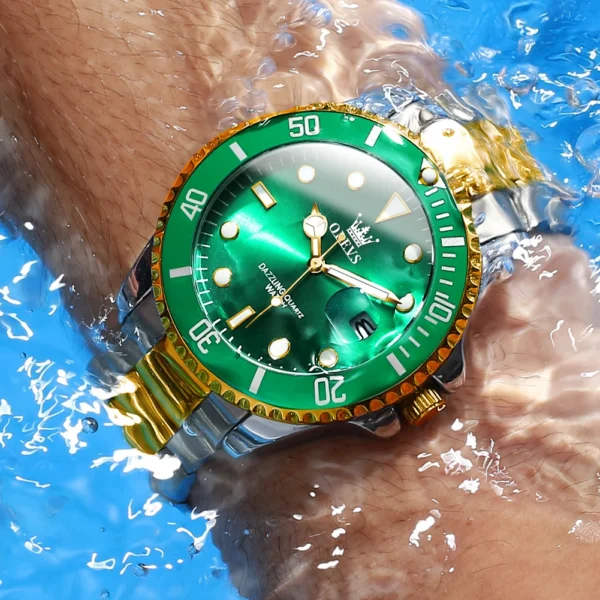 OLEVS Top Brand Men's Watches Trend Fashion Journal Type Original Watch for Man Waterproof Luminous Date magnifying Date Reloj - Image 3