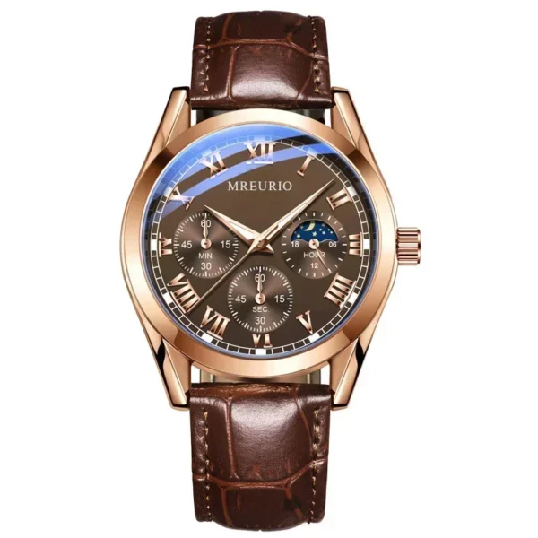 Luxury Brand Watch Men Quartz Watches Relogio Masculino Leather Strap Business Wristwatches Dropshipping Часы Мужские Reloj - Image 5