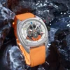 Extri Mens Watches Top Brand Grey Blue Quartz Watch Man Silicone Chronos Colorful Dress Summer Square Wrist Watches Waterproof - Image 2