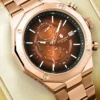 SAPPHERO Rose gold Watch Mens Watch Luxury Stainless Steel Quartz Watch Business Waterproof Luminous Calendar Wristwatch - Image 2