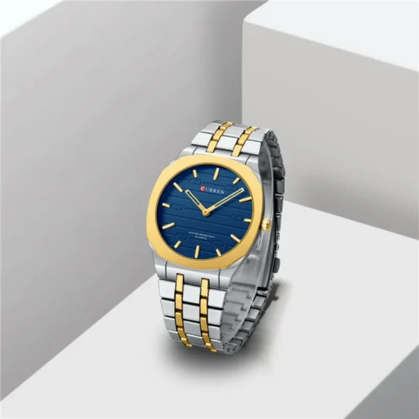 CURREN 8444 Elegant Quartz Watches for Man Stainless Steel Simple Large Dial Ultra-thin Waterproof Casual Style Men Watch Gifts - Image 3