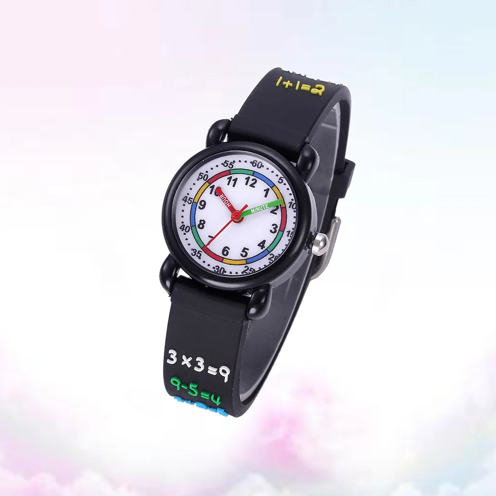 Kids 3D Watch Cartoon Waterproof Wrist Watch Creative Quartz Watch Kids Accessories Black - Image 6