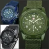 Mens Watch Top Brand Green Sports Analog Quartz Wristwatch Nylon Band Fashion Casual Men's Clock Relogio Masculino Reloj Hombre - Image 2