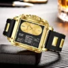 LIGE New Fashion Square Digital Watch Men Casual Sports Waterproof Men's Quartz Wristwatches FOXBOX Top Brand Luxury Chronograph - Image 2