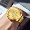 OLEVS Men's Watch Waterproof Luminous Wrist Watch Quartz Stainless Steel Watch for Men Pilot Top Brand Male Watches - Image 3
