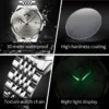 OLEVS Top Brand Men's Watches Business Fashion Original Quartz Watch for Man Grey Dial Moon Phase Date Chronograph Waterproof - Image 5
