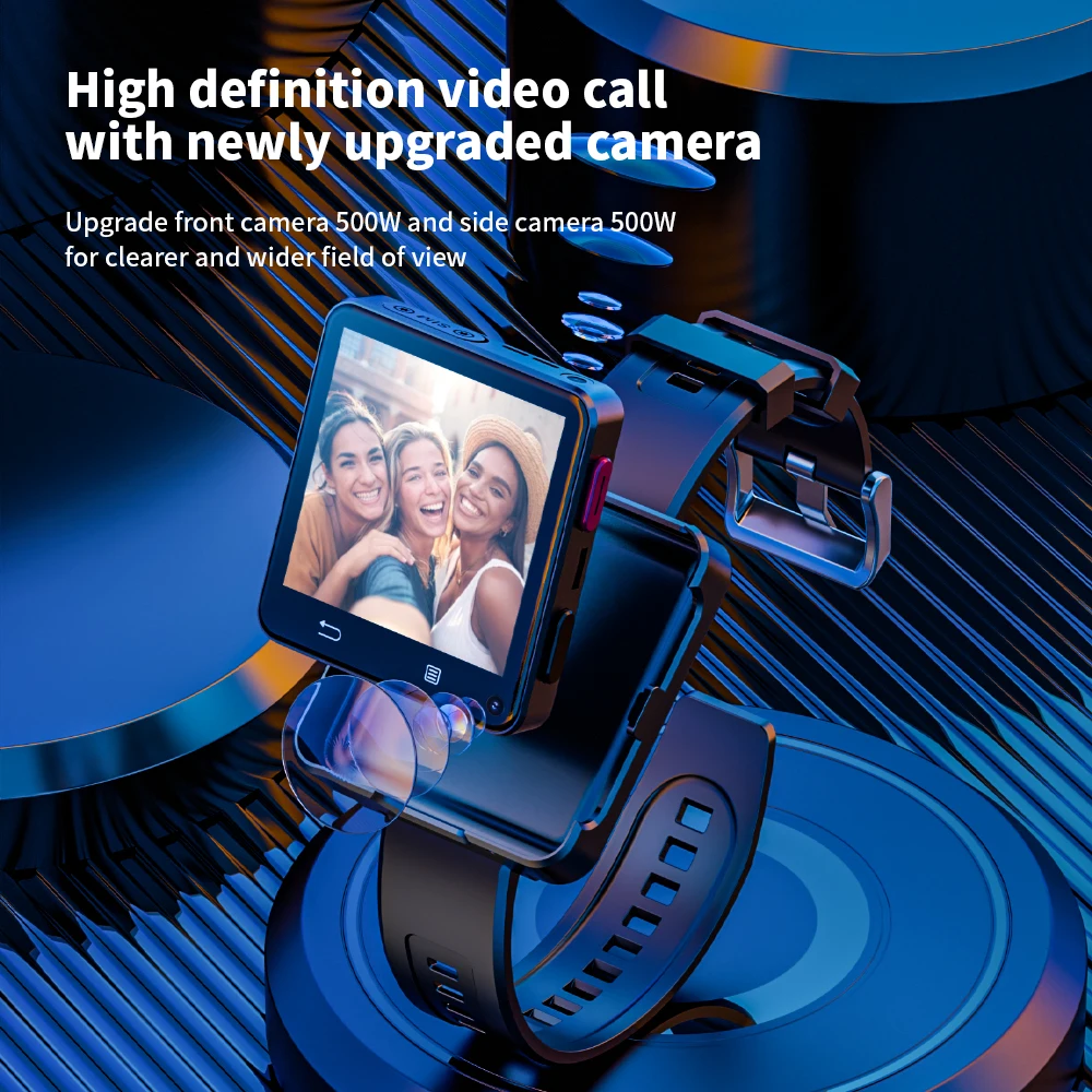 LOKMAT APPLLP 2 MAX Dual Camera Android 11 Watch Phone Wifi Videos Calls Smart Watch 4G Network Phone Calls Mini Smart Phone - Image 4