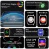 2024 New HK9 ULTRA 2 Max Smartwatch HD AMOLED 4G ROM ChatGPT NFC Compass Clock Bluetooth Call Sports 49mm Smart Watch Men Women - Image 3