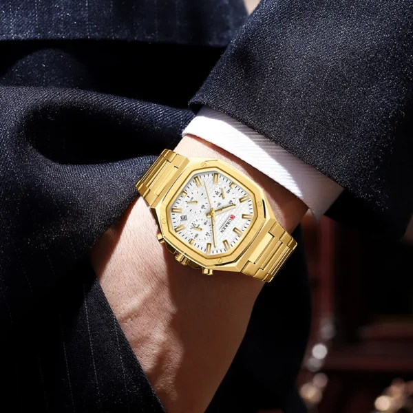 CUREEN Fashion Date Quartz Men Watches Top Brand Luxury Male Clock Chronograph Sport Mens Wrist Watch Relogio Masculino - Image 6