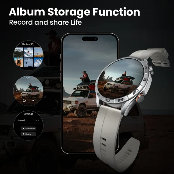 HAYLOU Solar 5 Voice Calling Smartwatch 1.58'' AMOLED Display 60Hz Smart Watch 24H Health Monitoring Sports Smartwatch for Men - Image 5