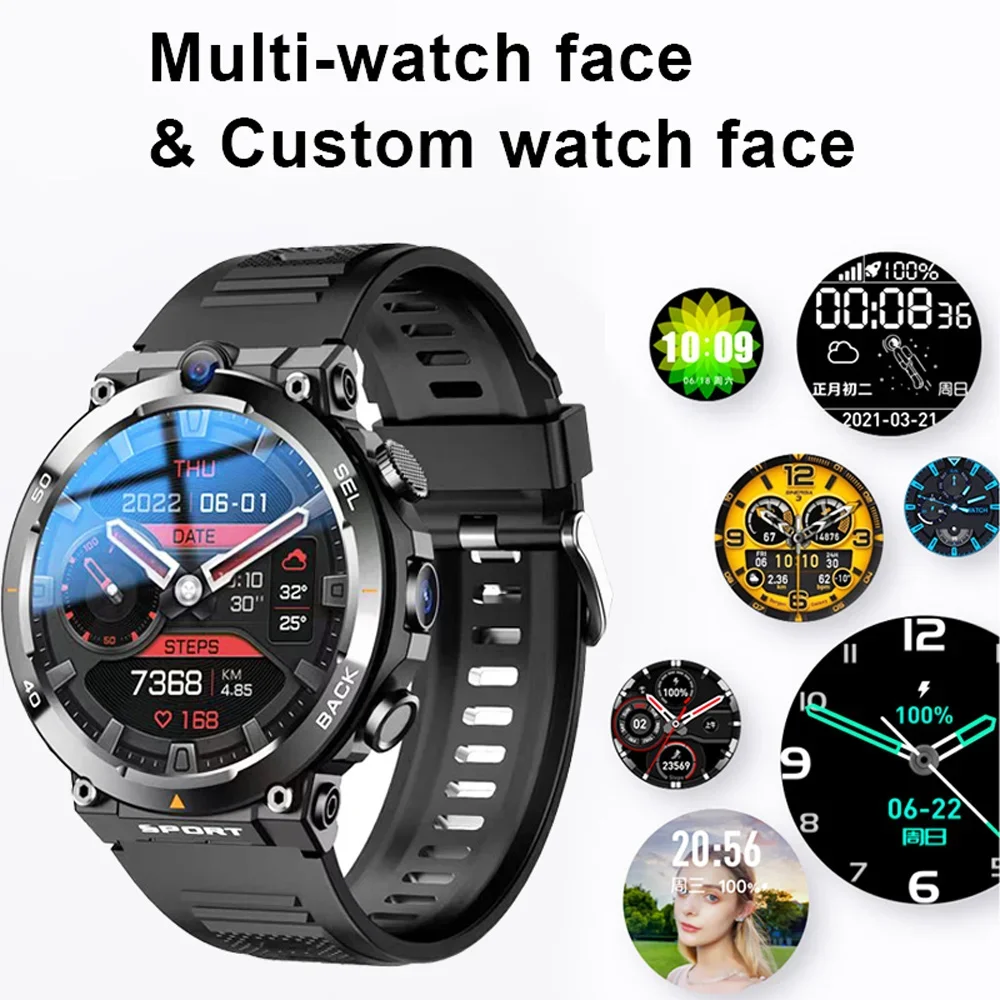 4G LTE Smartwatch 2024 Android os GPS Video Voice Wi-Fi Call Messaging HD Dual Cameras 4G Sim Card WIFI Men's Smart Watch 2024 - Image 6