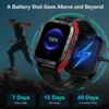TICWRIS TANK M2 Smart Watch For Men Military Watches IP69K 5ATM Waterproof 70 Sport Modes AI Voice Bluetooth Smartwatch Women - Image 4