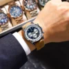 POEDAGAR Top Brand Luxury Man Watch Waterproof Chronograph Luminous Date Wristwatch For Men Quartz Leather Men's Watches Sprots - Image 6