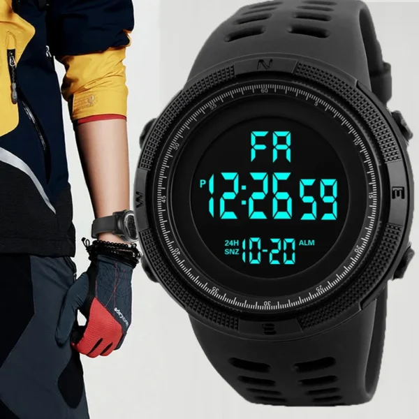 Digital Men Watch Military Sports Wristwatch Multifunction Waterproof Sport Watches Kids Student Electronic Watch for men Gifts - Image 2