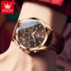 OLEVS 3609 Men's Watch High Quality Multi functional Waterproof Luminescent Quartz Watch Luxury Brand Men's Watch Montre Homme - Image 3